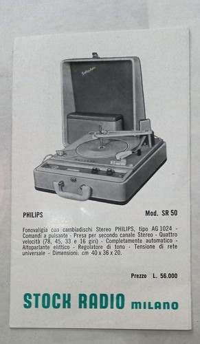 Depliant philips europhon - "philips, "europhon"